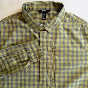 Duluth Alaskan Hardgear Buffalo Plaid 2XL Long Sleeve Button Down Green Blue